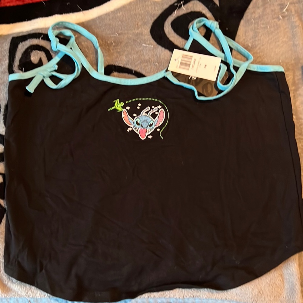 Hot Topic Stitch Cosmic Cami Crop Tank Size Small